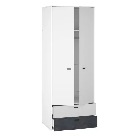 Шкаф двустворчатый с 2 ящиками Накки 