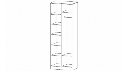 Шкаф 2-х створчатый Гамма 