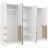 Шкаф для одежды и белья 6-створчатый 7 Анона, Белый 