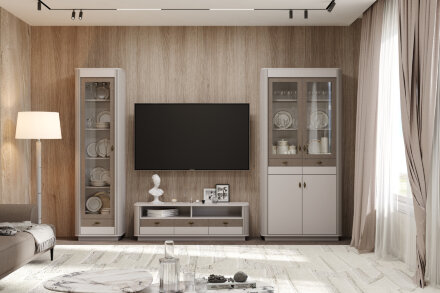 Шкаф пенал Фантазия, Кашемир патина 