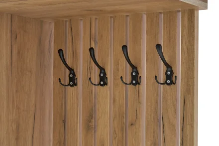 Прихожая Роджина, дуб крафт / белый глянец 