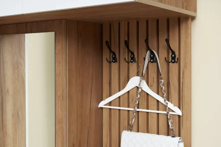 Прихожая Роджина, дуб крафт / белый глянец 