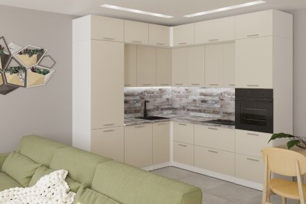 Кухонный гарнитур Дюна гранд прайм, 220х250 см 