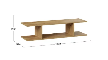 Полка настенная 1100 Хилтон, Дуб Крафт  