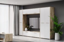 Пенал 648 Флорида, Белый, Серый дуб