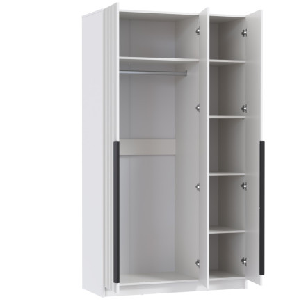 Шкаф 3-х створчатый 67.15 Брандо, МДФ белый (h 215 см)  