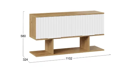 Шкаф настенный с полкой 1100 Хилтон, Дуб Крафт 
