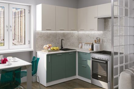 Кухонный гарнитур Глория мега прайм, 160х170 см  