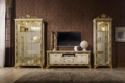 Шкаф 2-х дверный Версаль, Слоновая кость 