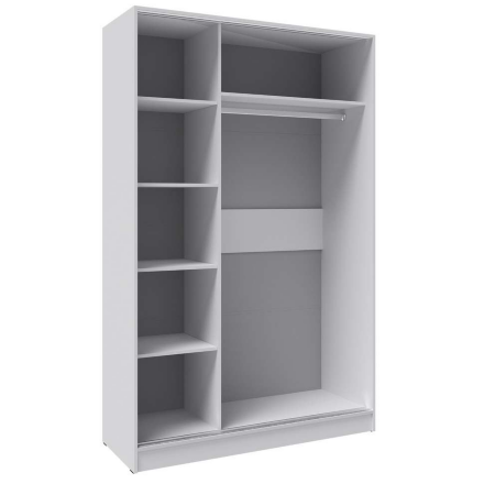 Шкаф-купе 1400 Стиль-2, Белый 