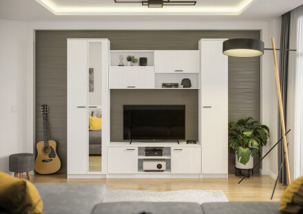 Гостиная Герда, белое дерево 