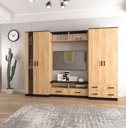 Шкаф для одежды с ящиками Лофт 