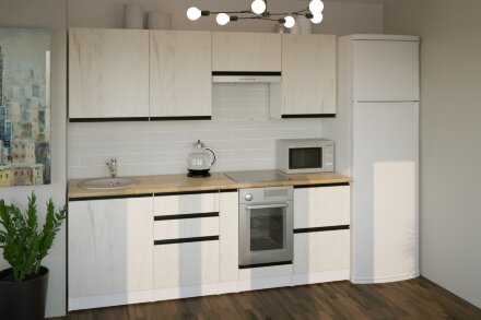 Кухонный гарнитур Амели компакт, 220 см  