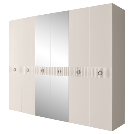 Шкаф 6 дверей БМШ1/6(Fi) (с зеркалами) Bogemia Fillini 