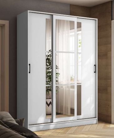 Шкаф-купе 1600 Стиль-2, Белый 