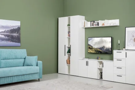 Шкаф-пенал 16.324.01 Эйр, Белый 