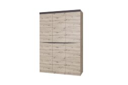 Шкаф 3-х дверный ШР-3 (без зеркал) Тиана, Дуб Бонифаций/Вольфрам 