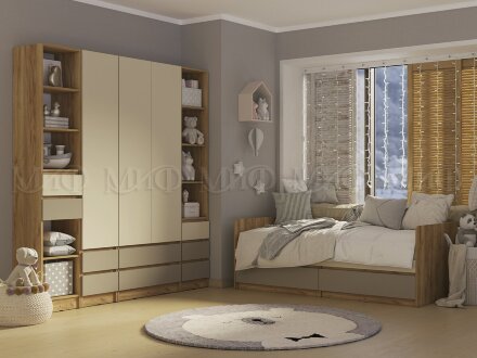 Комод 3 ящика  Челси Color, слоновая кость 