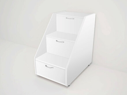 Кровать Матрешка белый + белый 