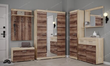 Модульная прихожая Соната 4, Сонома/Сакраменто   