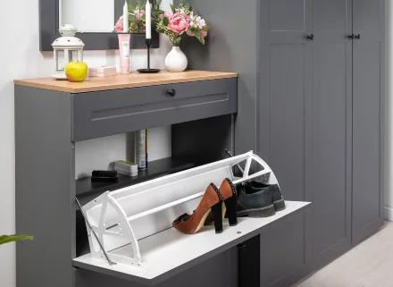 Тумба для обуви Остин 16.121 серый графит 