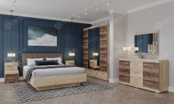 Модульная спальня Соната 2, Сонома/Сакраменто 