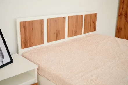 Кровать Парус, белый/вотан 