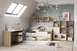 Стеллаж ДМ 12 Форсаж, сонома