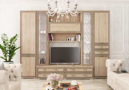 Модульная гостиная Ливорно 2, дуб сонома  