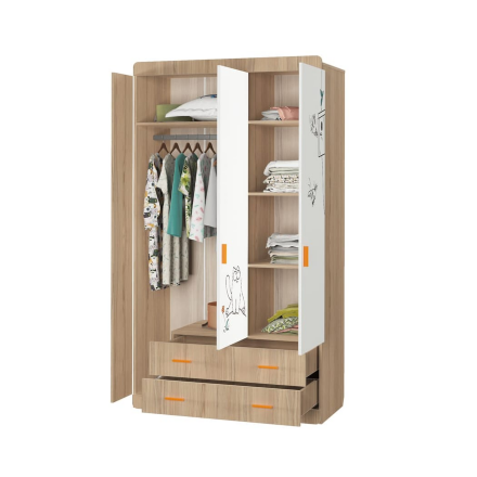 Шкаф 3-х дверный Кот 