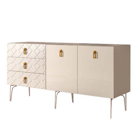 Комод (для гостиной) 1.6 БМКМ-4(Fa) (2 двери лак) Bogemia Farfalle 