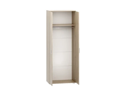 Шкаф двустворчатый Сопрано, Сонома/Белый 