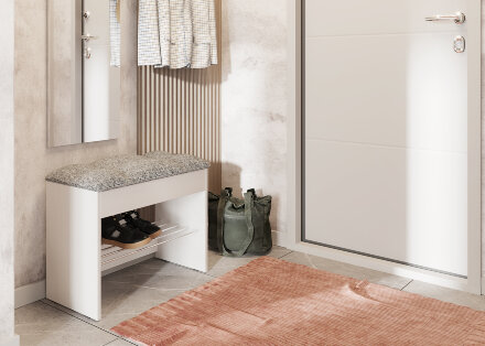 Тумба для обуви Лина, белый 